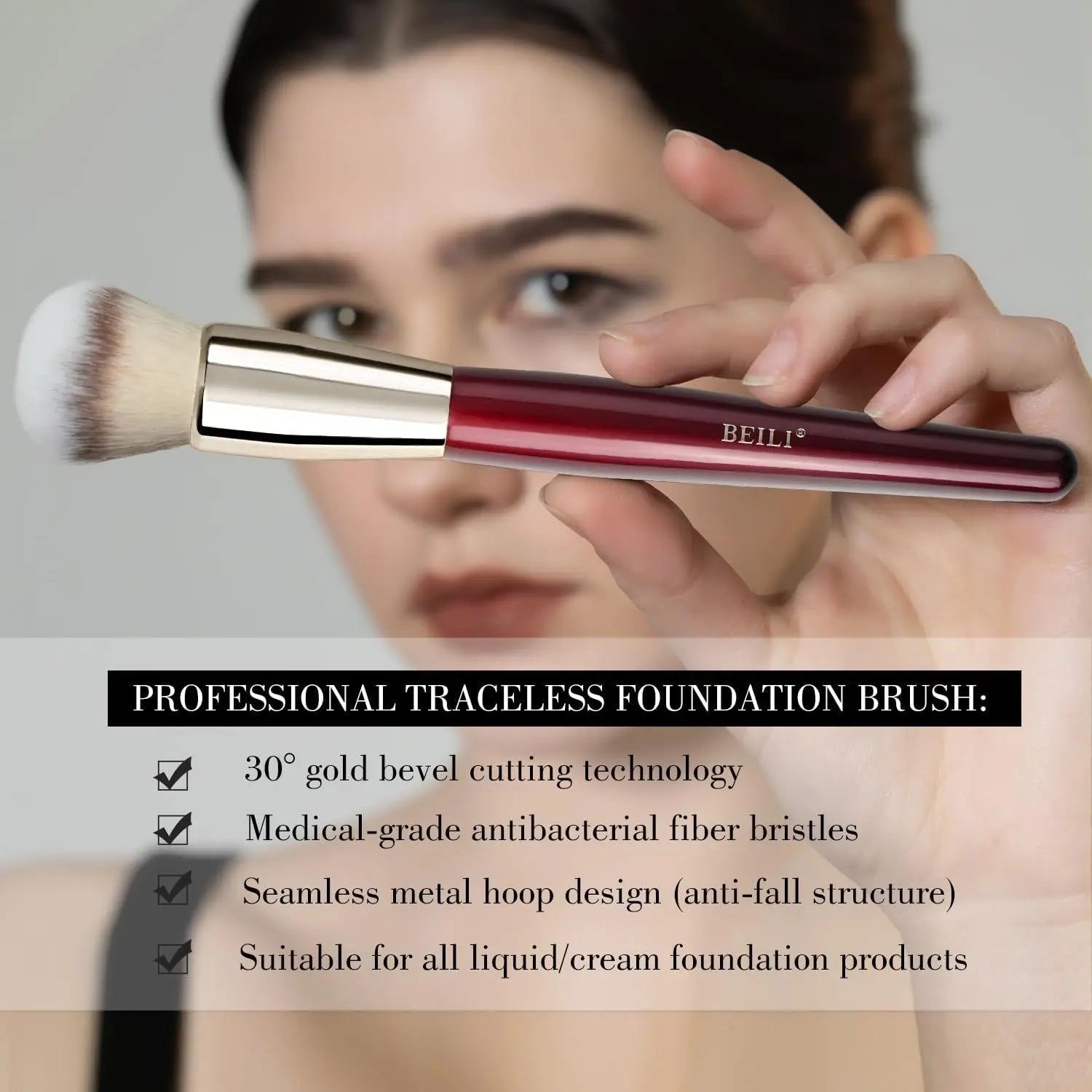 BEILI Makeup Brushes Set 9Pcs