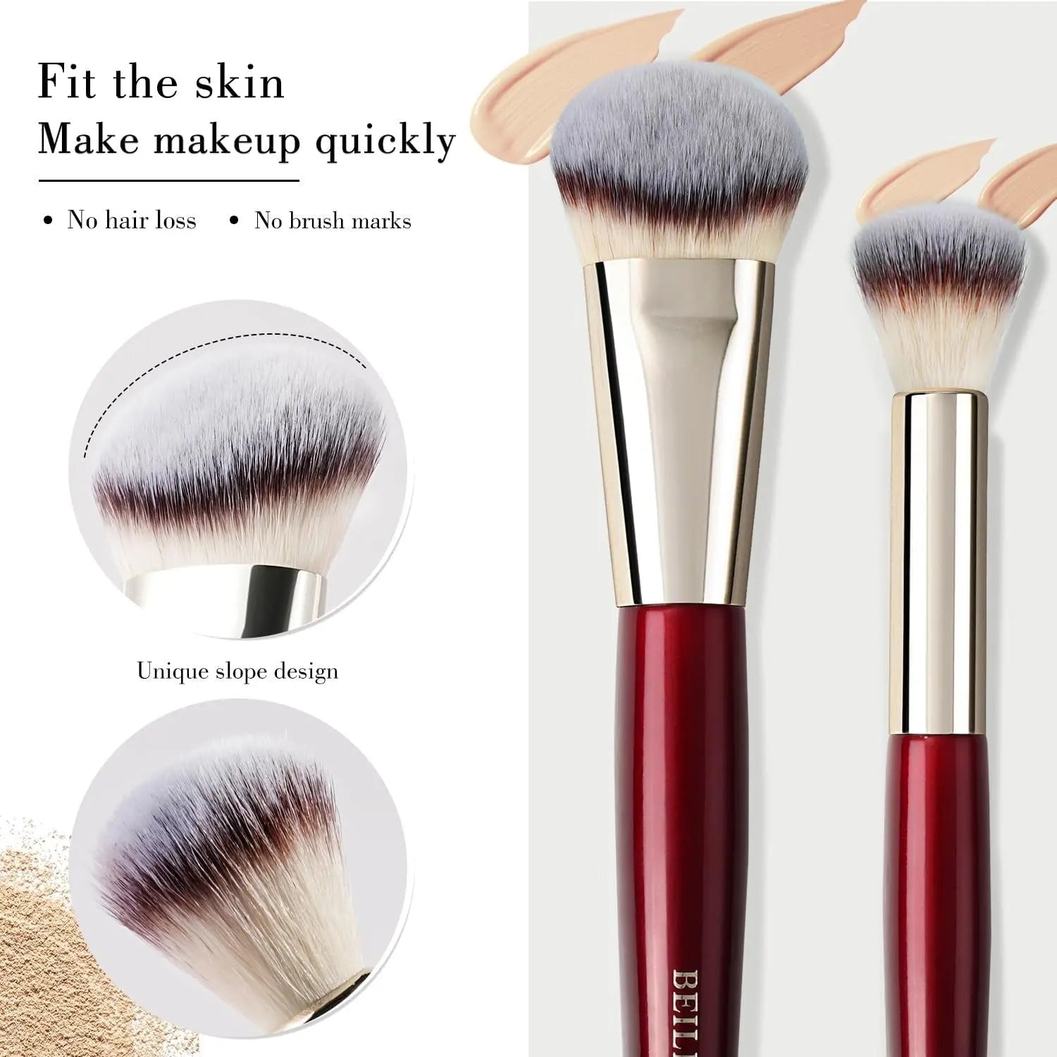 BEILI Makeup Brushes Set 9Pcs