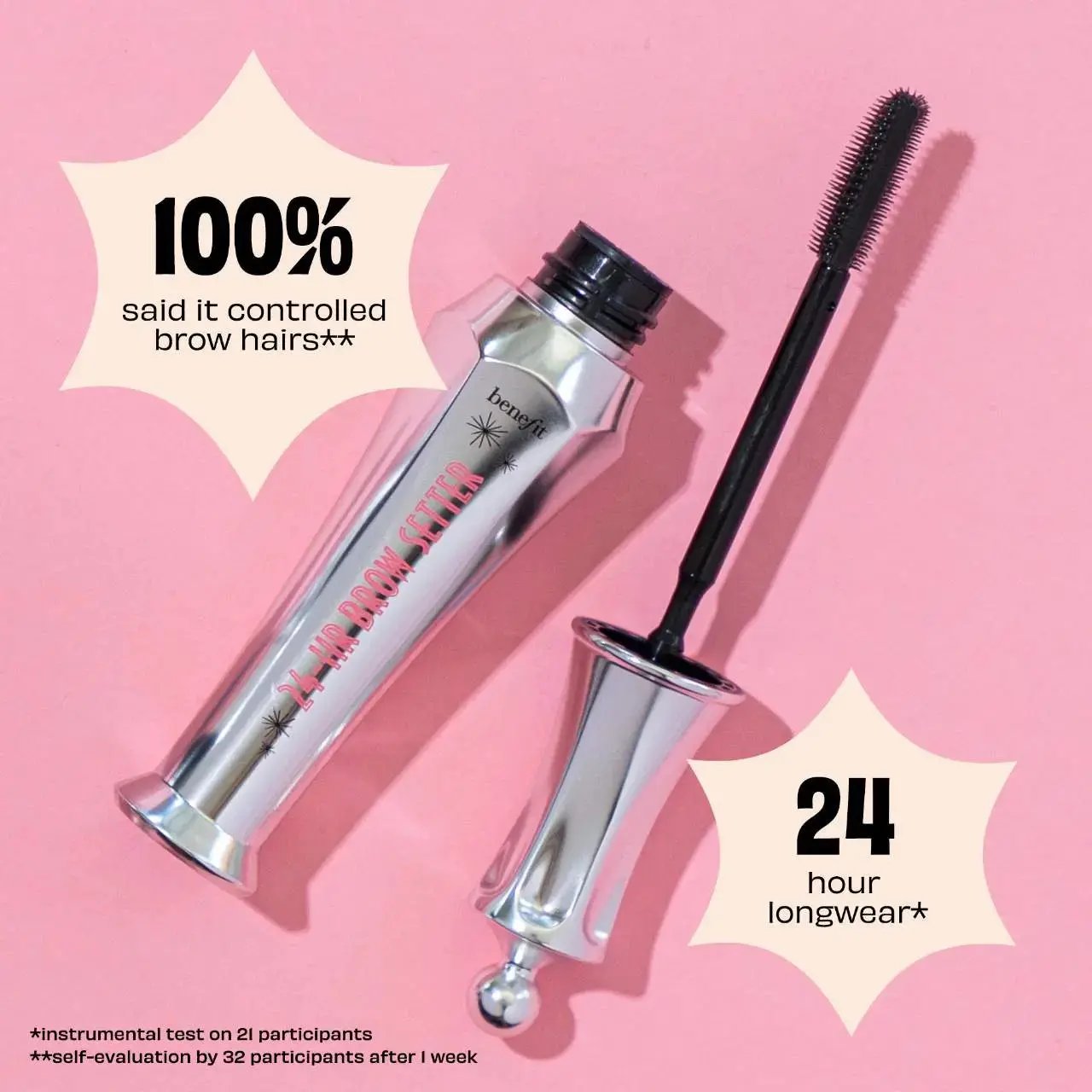 Benefit Cosmetics 24-HR Brow Setter Clear Brow Gel with Lamination Effect