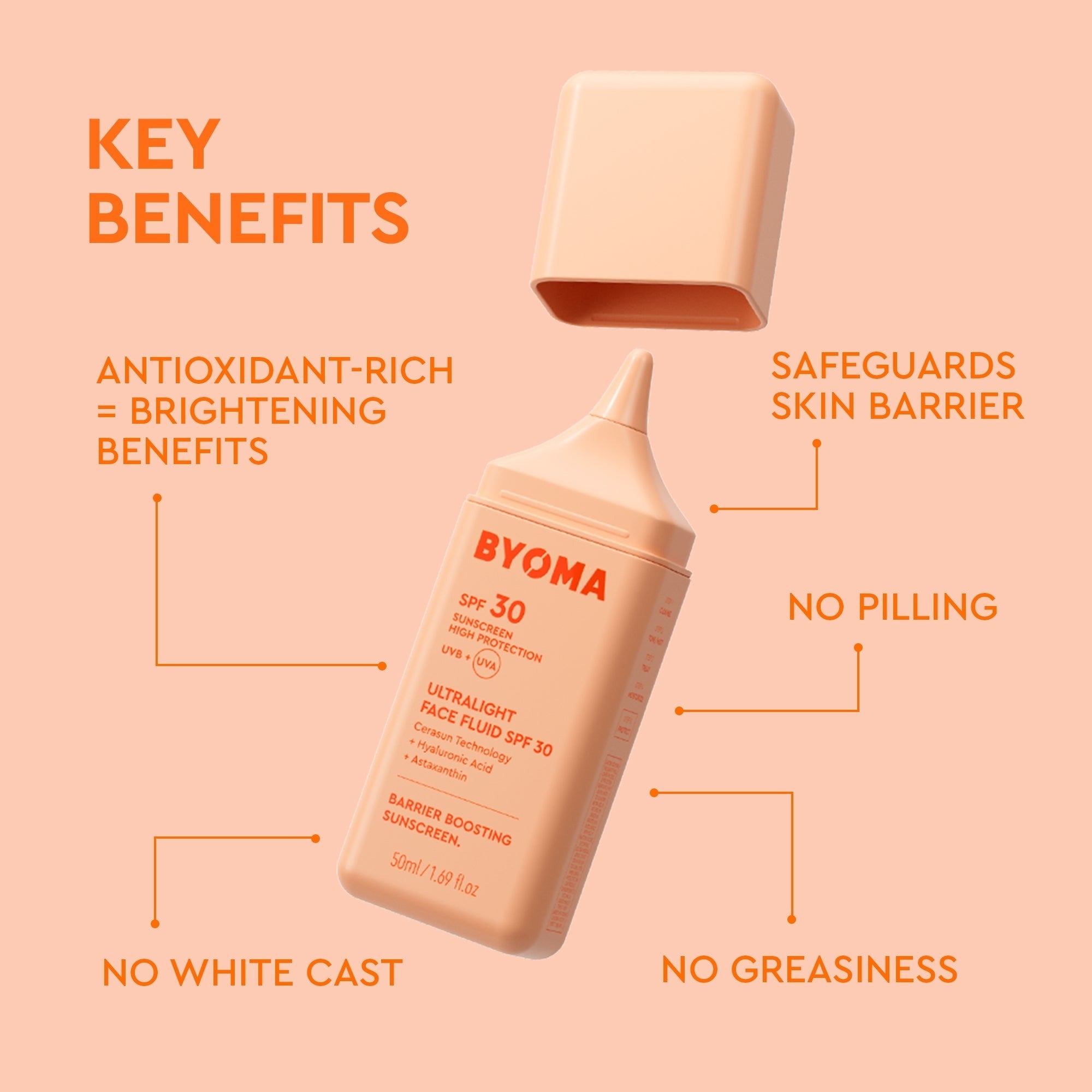 Byoma Ultralight Face Fluid SPF 30 - 50ml