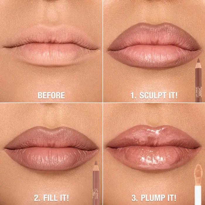 Charlotte Tilbury Super Nudes Lip Cheat Contour Duo Lip Liner