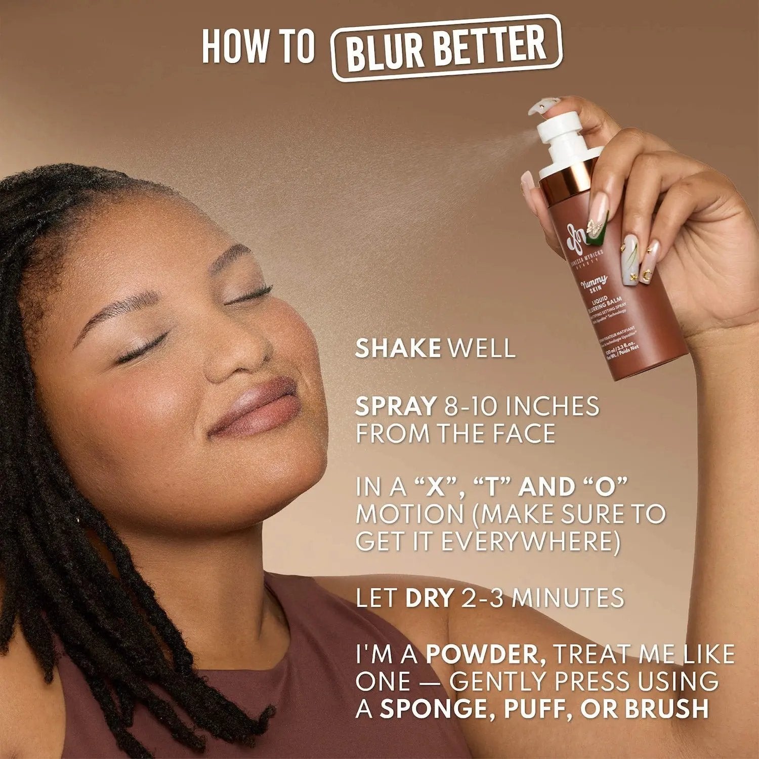 Danessa Myricks Beauty - Yummy Skin Liquid Blurring Balm Mattifying Setting Spray