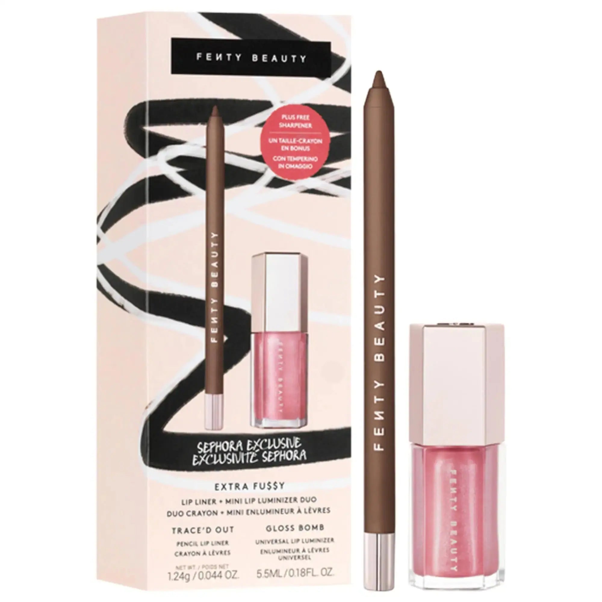 Fenty Beauty by Rihanna Extra Fu$$y Lip Liner & Mini Lip Luminizer Duo