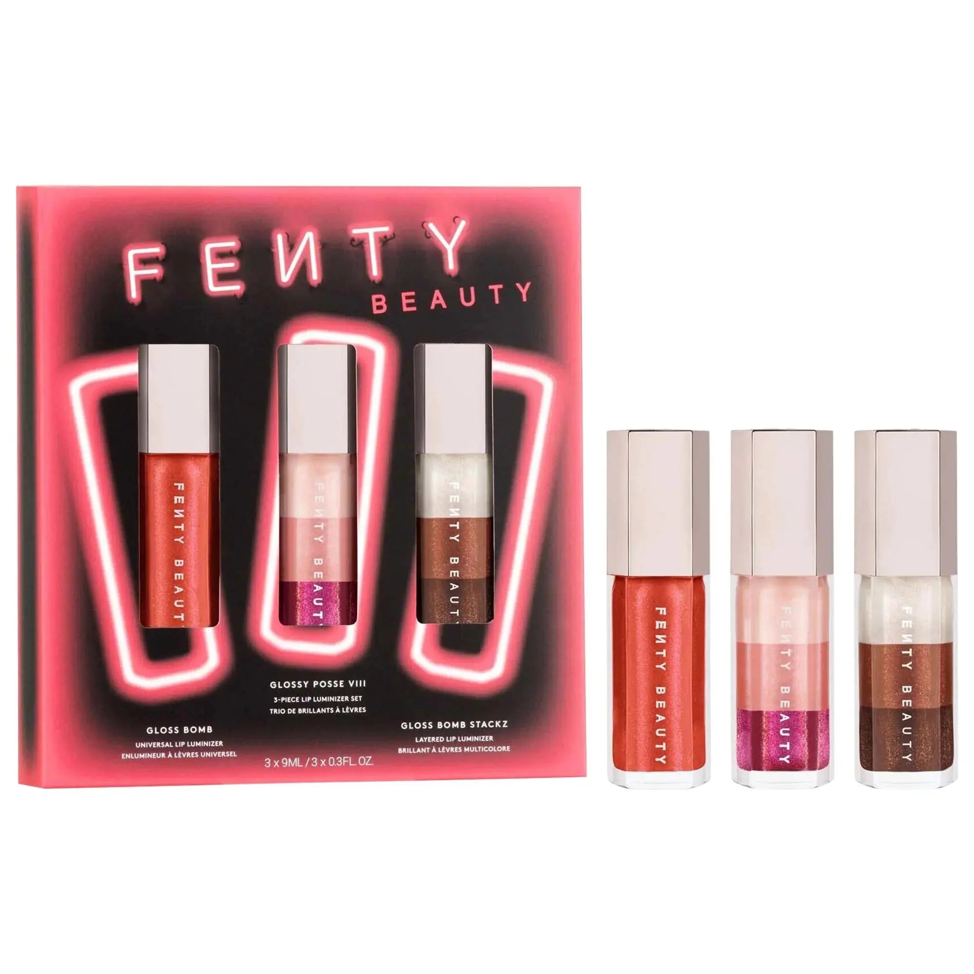 Fenty Beauty by Rihanna - Glossy Posse VIII 3-Piece Lip Luminizer Set