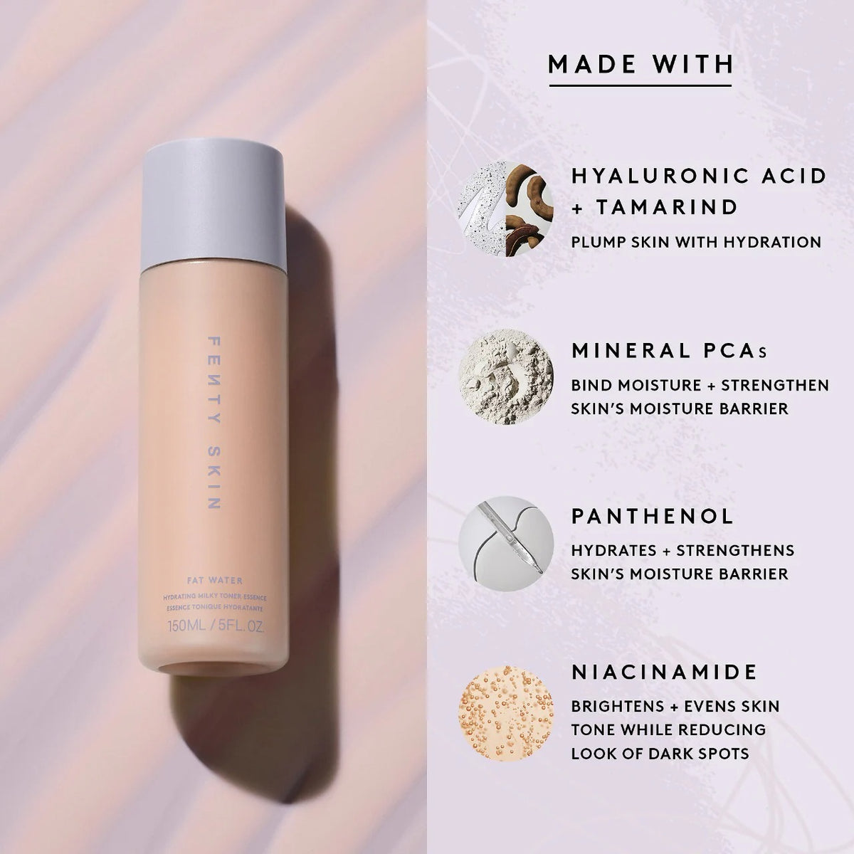 Fenty Beauty by Rihanna Fat Water Hydrating Milky Toner Essence with Hyaluronic Acid + Tamarind 150ml