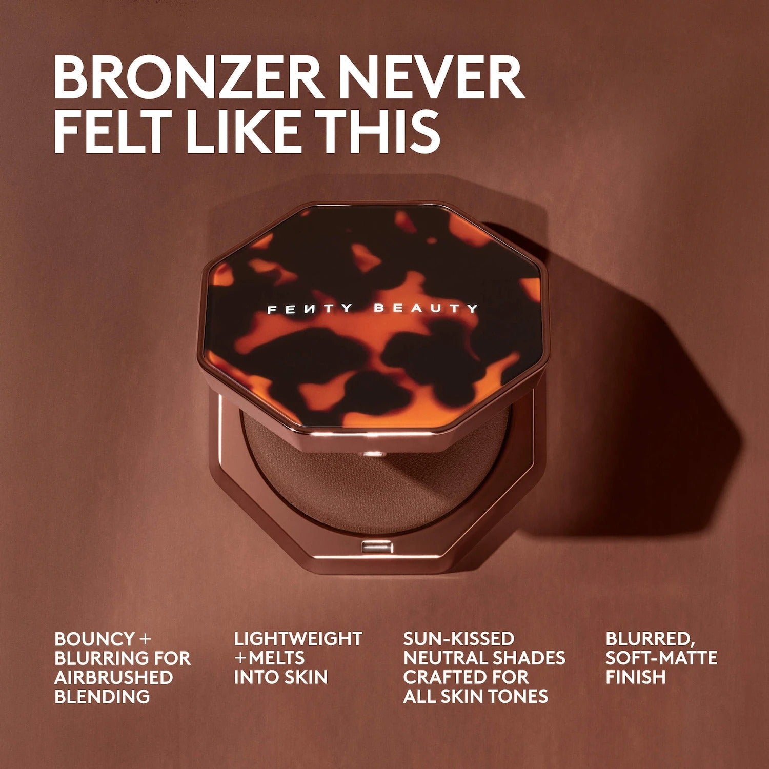 Fenty Beauty by Rihanna Sun Stalk'r Soufflé Pressed Mousse Blurring Cream Bronzer