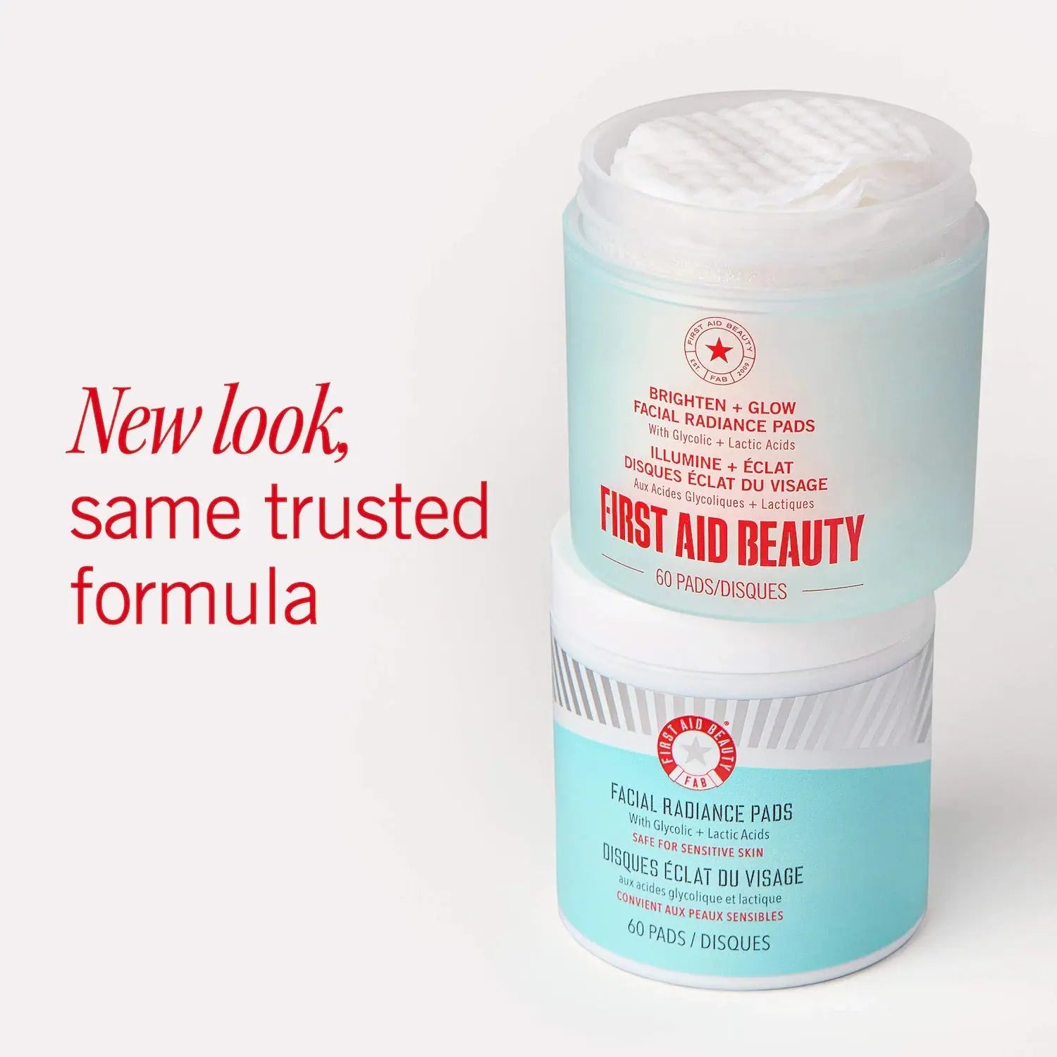 First Aid Beauty Brighten + Glow Facial Radiance Pads with Glycolic + Lactic Acids