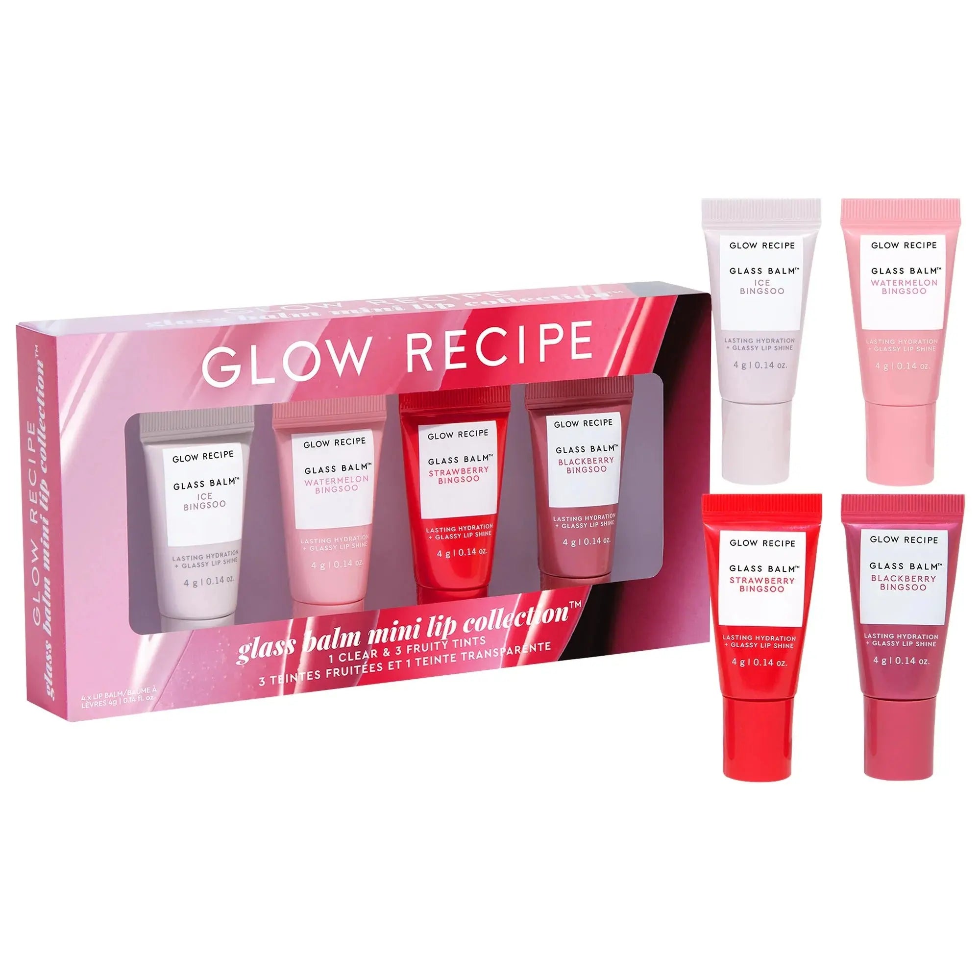 Glow Recipe Mini Glass Balm Lip Collection Gift Set