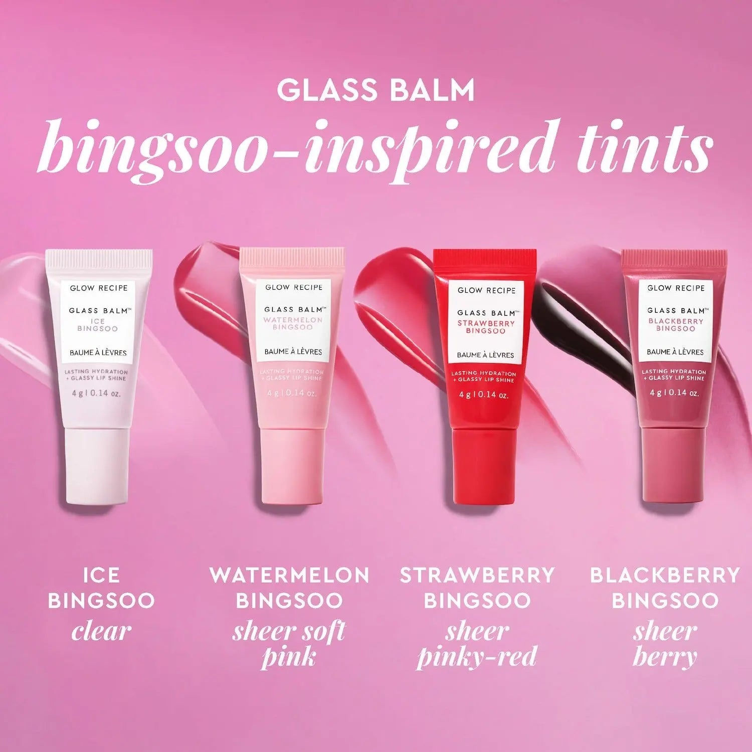 Glow Recipe Mini Glass Balm Lip Collection Gift Set
