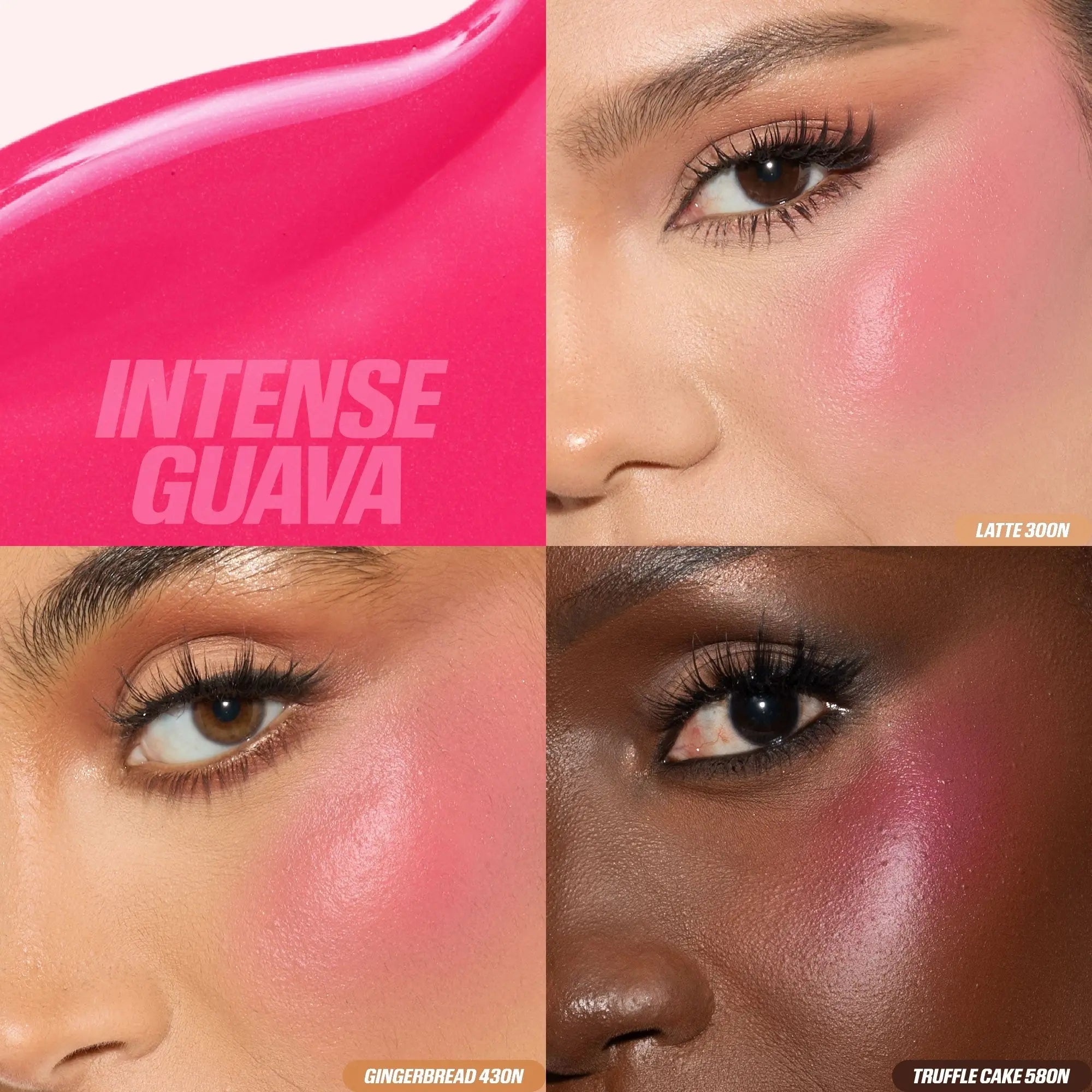 HUDA BEAUTY Baby Blush Duo Intense Mocktail - Black Cherry + Intense Guava