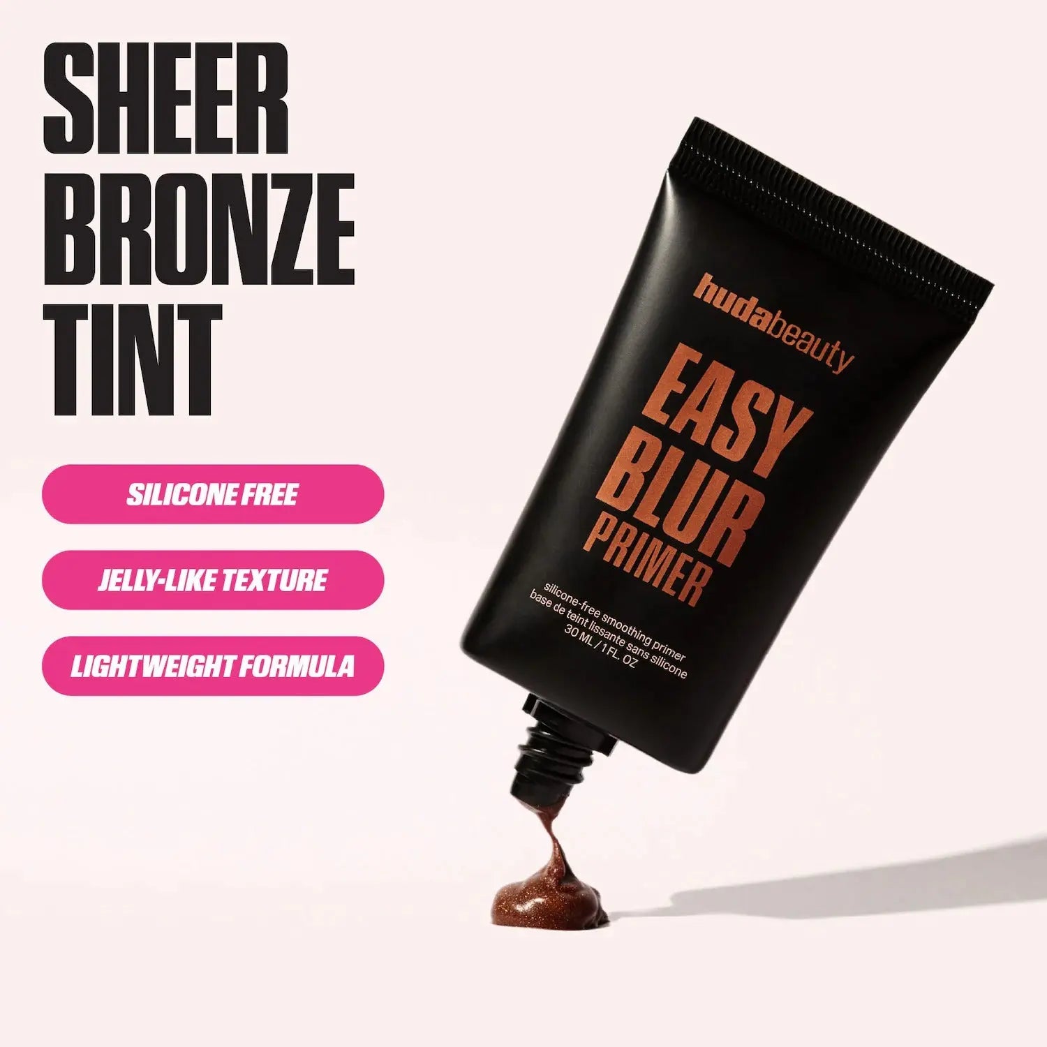 HUDA BEAUTY Easy Blur Mini Silicone-Free Smoothing & Pore-Minimizing Primer Bronze Fudge 10ml