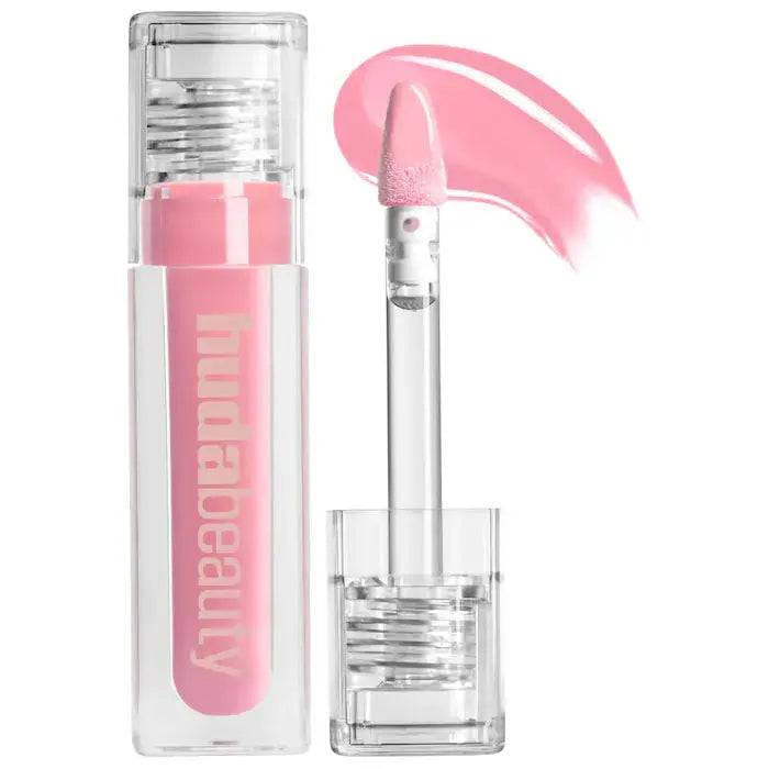 HUDA BEAUTY Faux Filler Shiny Non-Sticky Lip Gloss UUU Baby