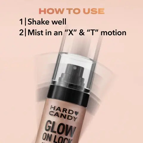 Hard Candy Glow on Lock setting spray
