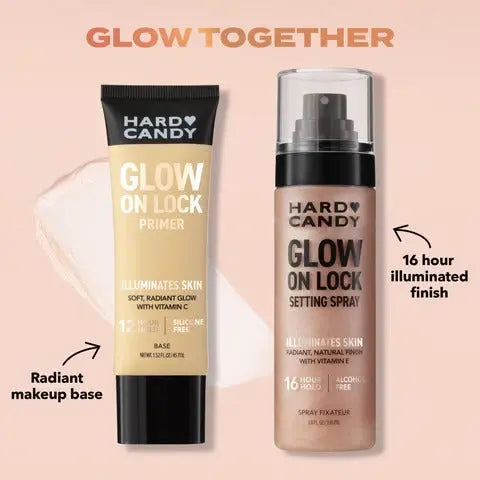 Hard Candy Glow on Lock setting spray