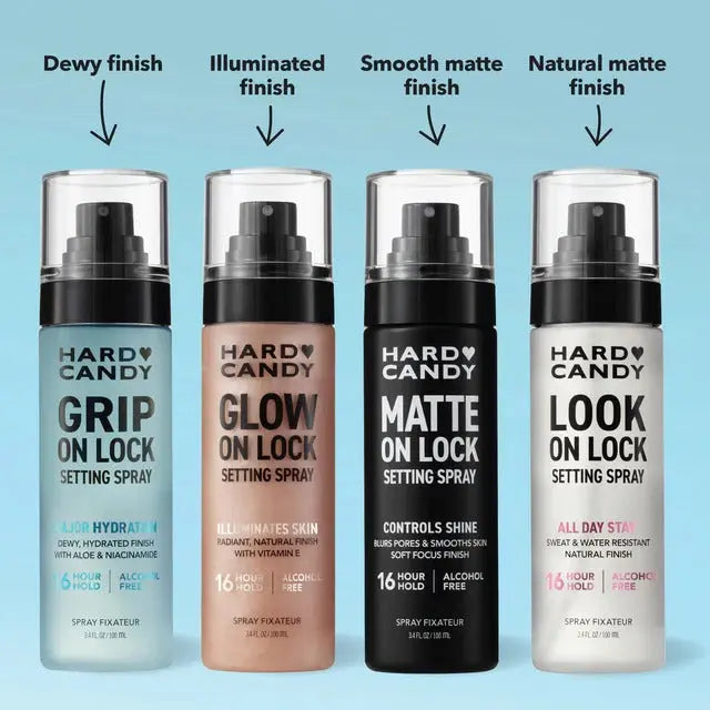 Hard Candy Grip on Lock setting spray