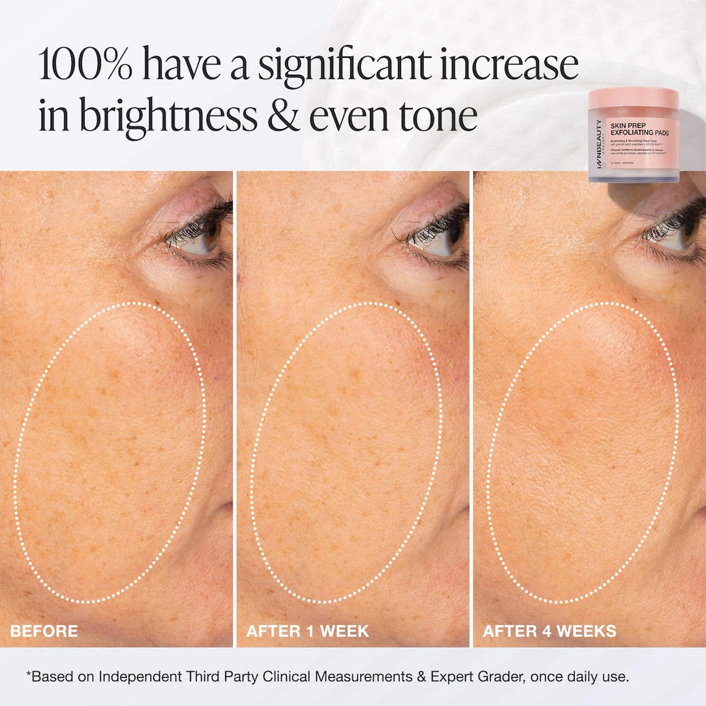 INNBEAUTY PROJECT Skin Prep Brightening & Exfoliating Toner Pads
