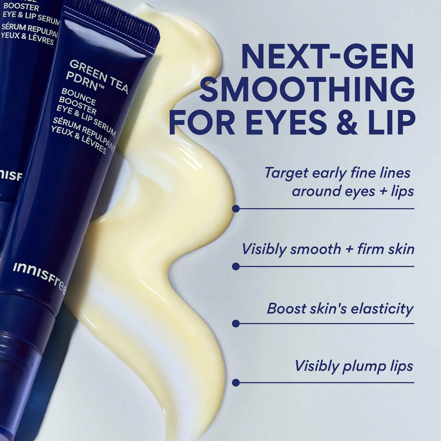 Innisfree Green Tea PDRN Smoothing Eye & Lip Serum for Fine Lines + Wrinkles