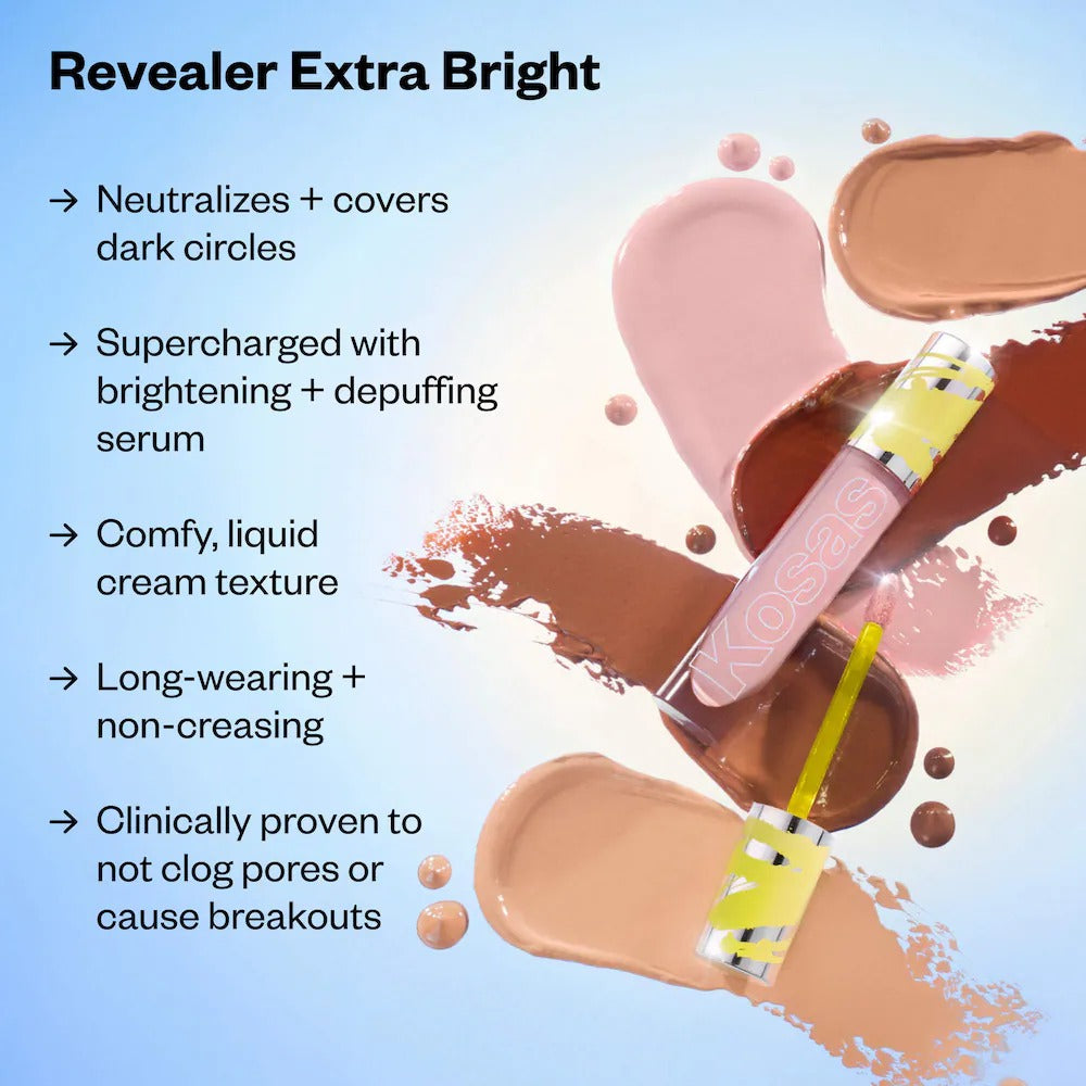 Kosas Brighten & Blur Set - Color Corrector + Loose Setting Powder Face Set