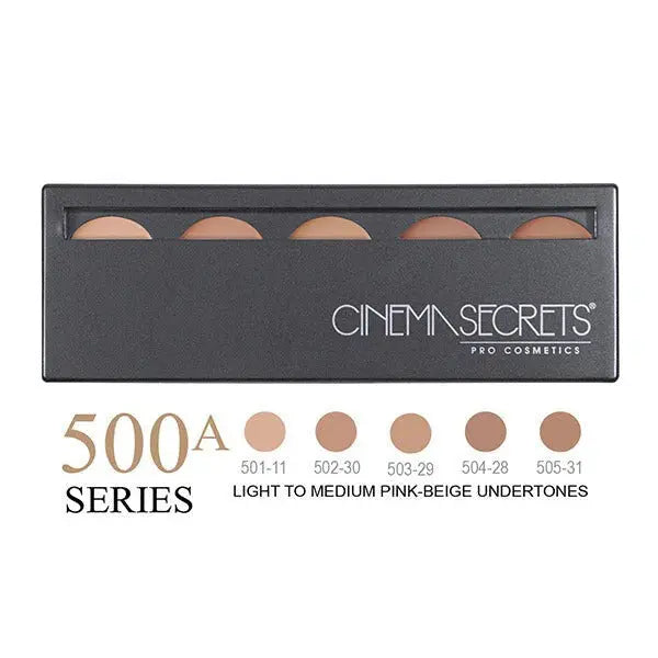 Light-Med Pink-Beige Undertones, 500A series,Ultimate Foundation 5-IN-1 PRO Palette