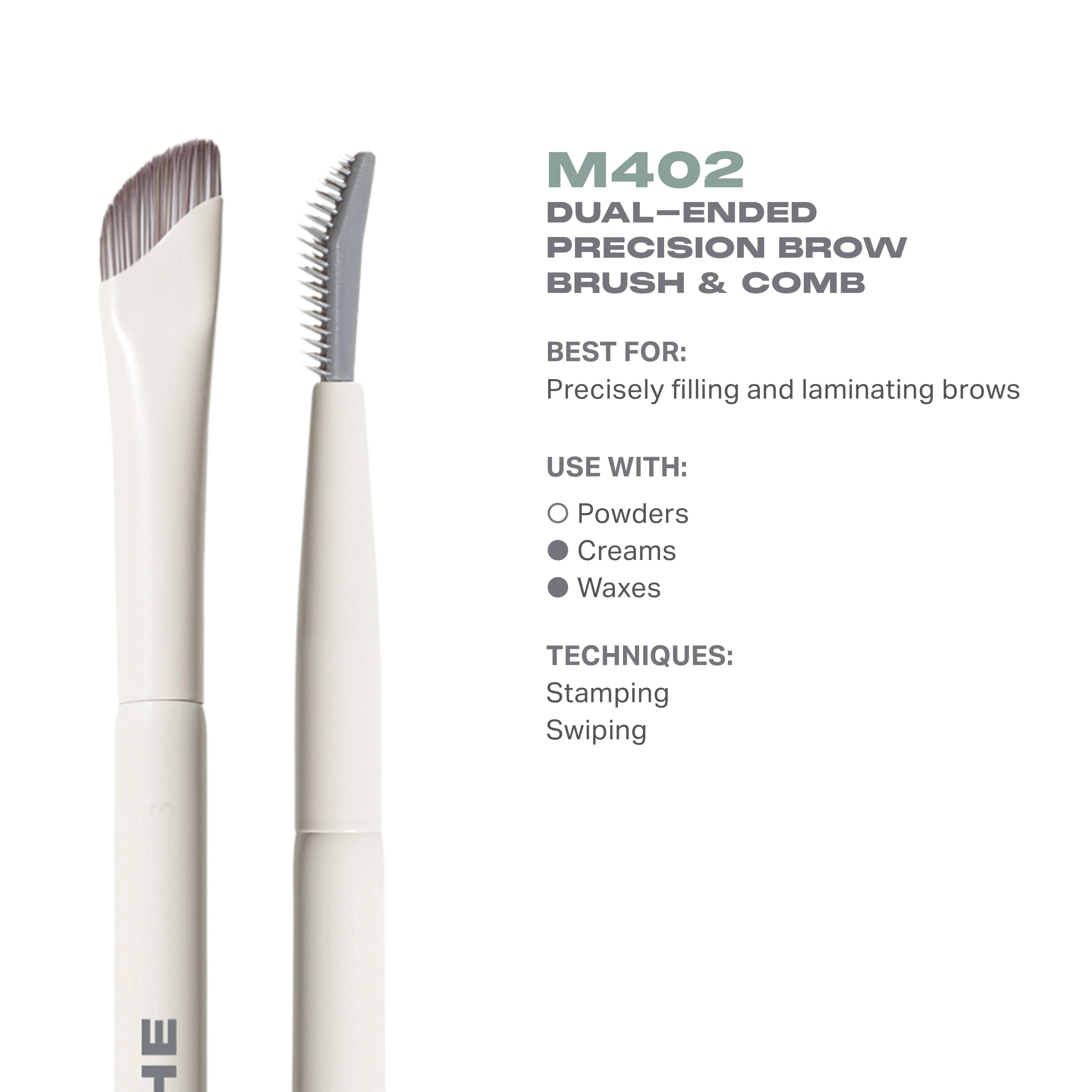 MORPHE Dual-Ended Precision Brow Brush & Comb M402