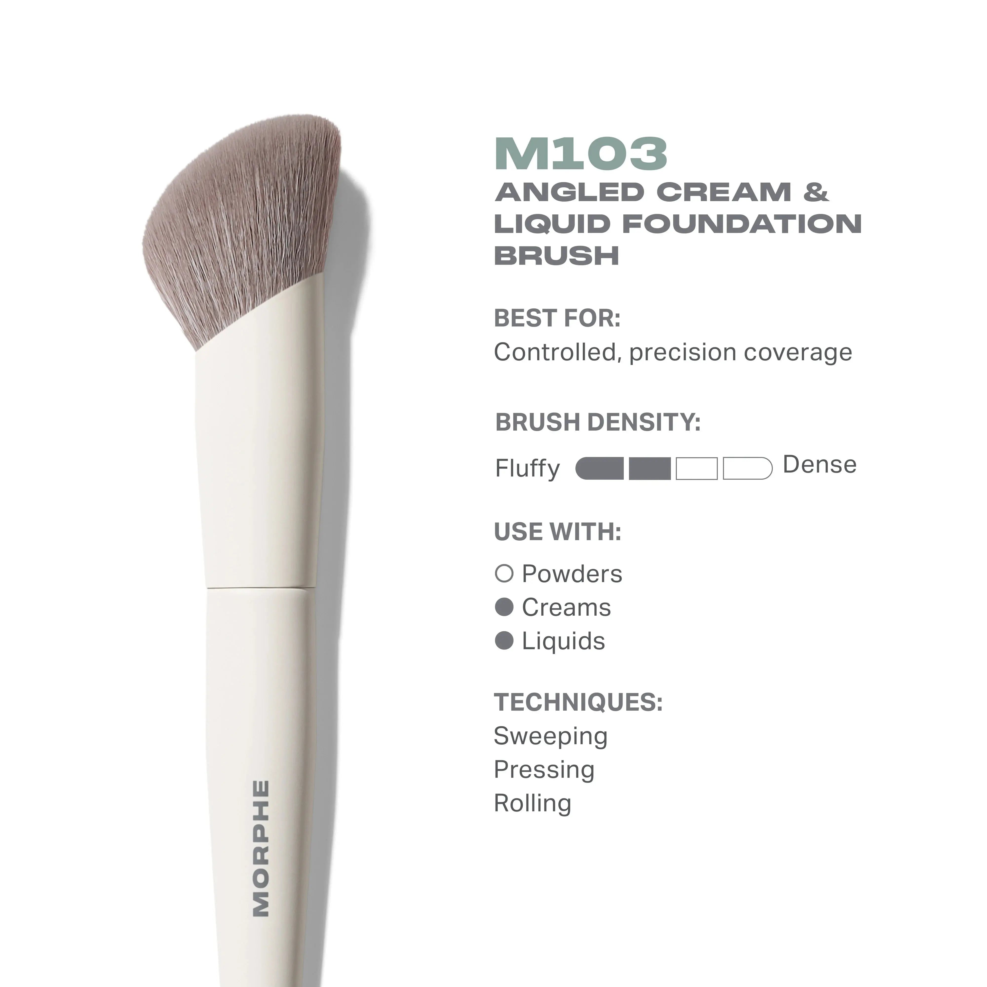 Morphe M103 Angled Cream & Liquid Foundation Brush