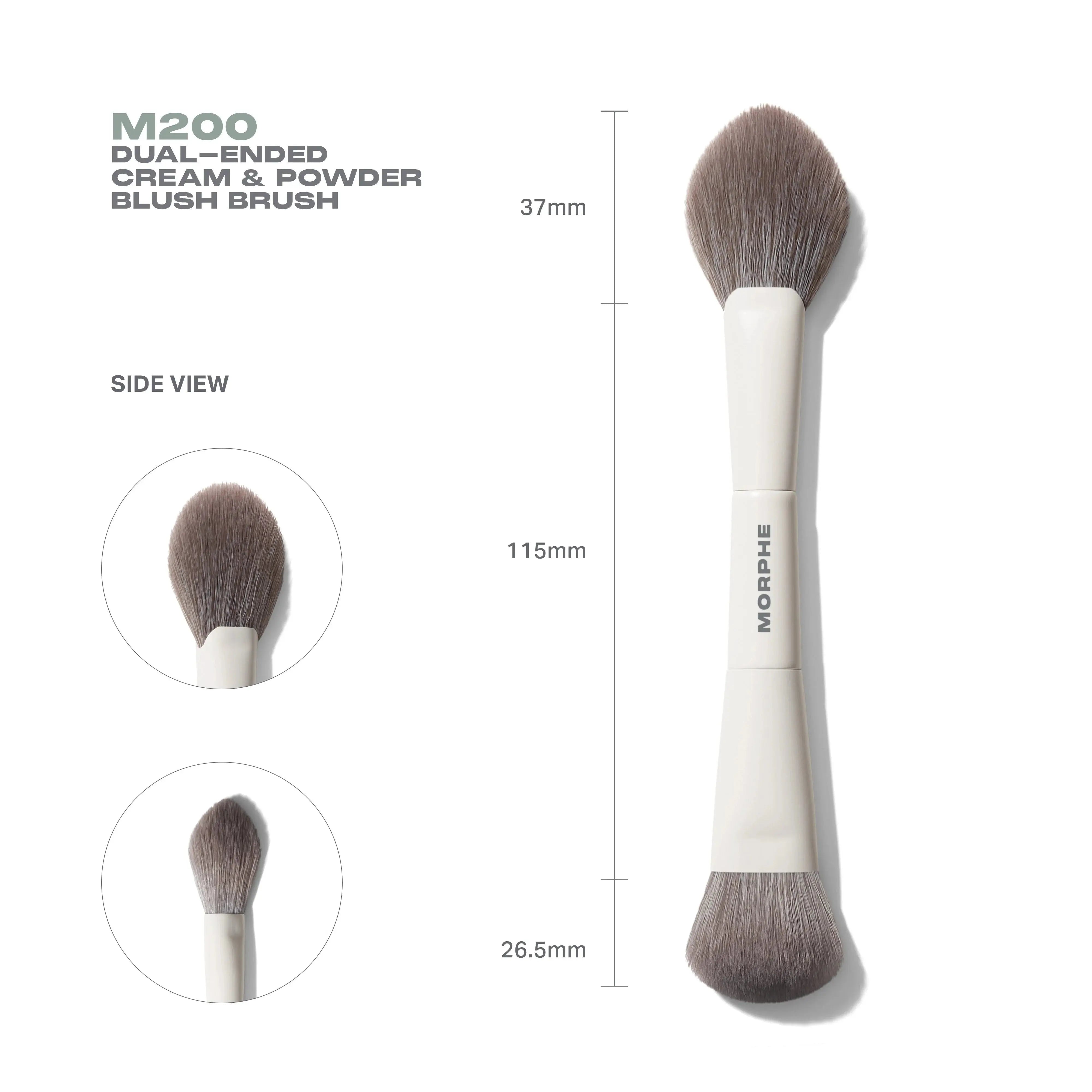 Morphe M200 Dual-Ended Cream & Powder Blush Brush