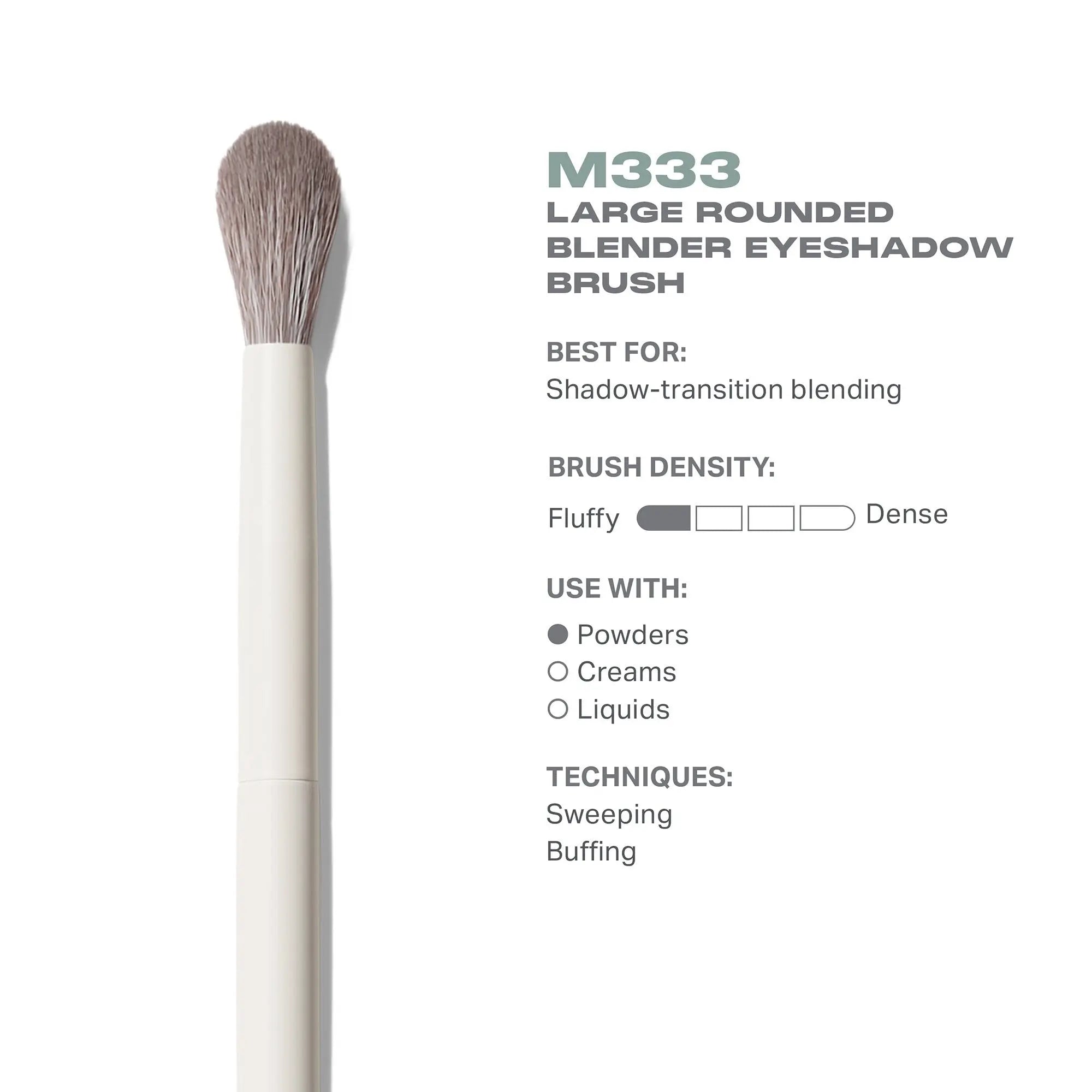Morphe M333 Large Rounded Blender Eyeshadow Brush