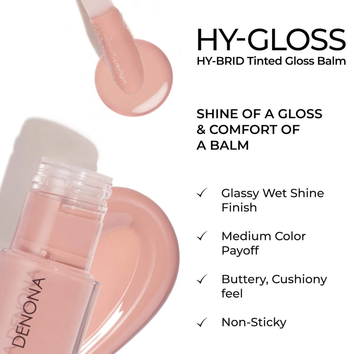NATASHA DENONA HY-GLOSS Milky Tinted Lip Gloss Balm