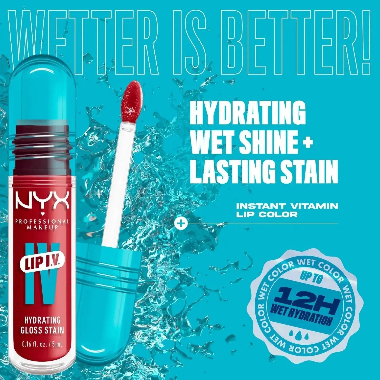Nyx Professional Makeup Lip I.V. Hydrating Lip Gloss Stain
