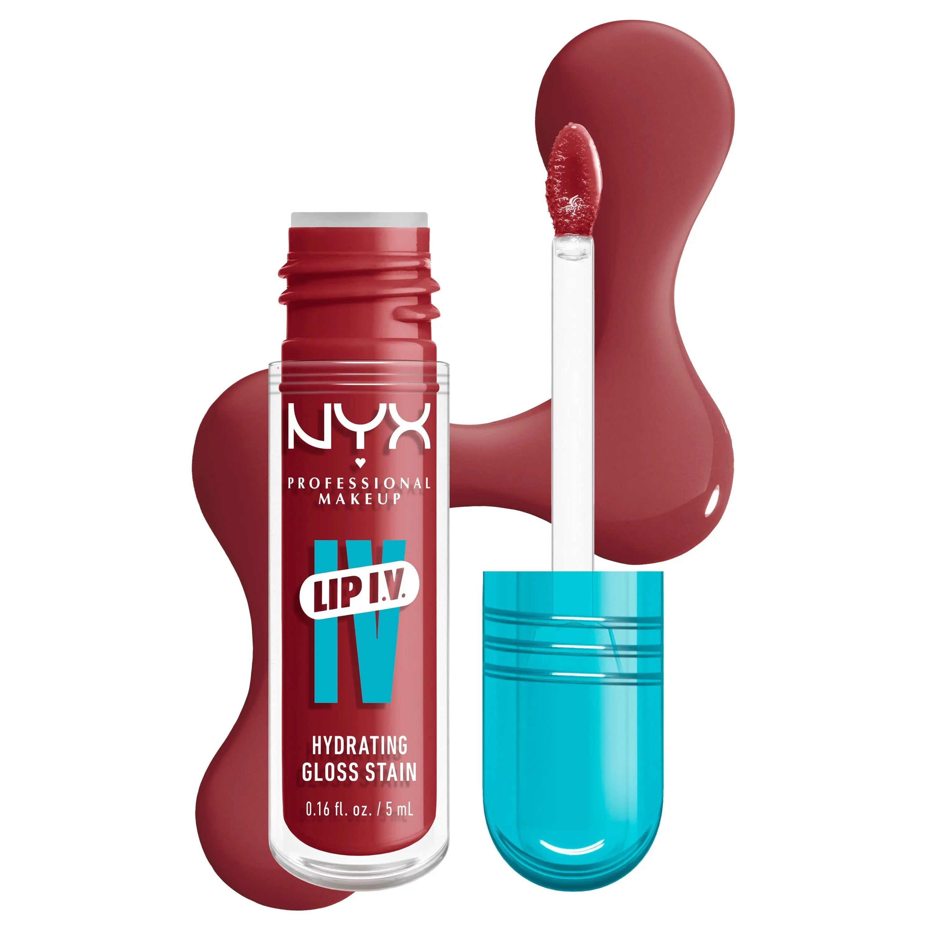 Nyx Professional Makeup Lip I.V. Hydrating Lip Gloss Stain BUBBLEGUM BURST