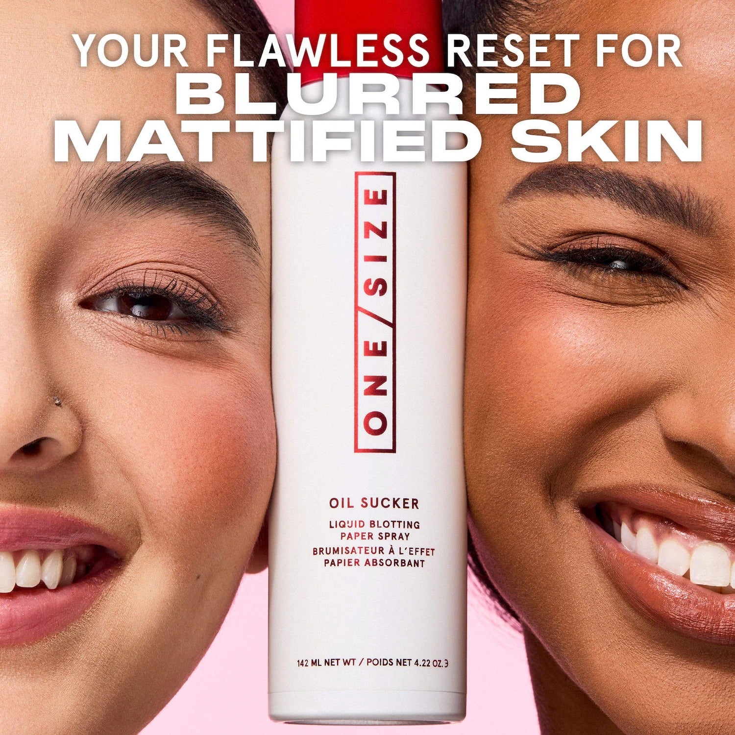 ONE SIZE by Patrick Starrr Oil Sucker Liquid Blotting Paper Touch Up Spray