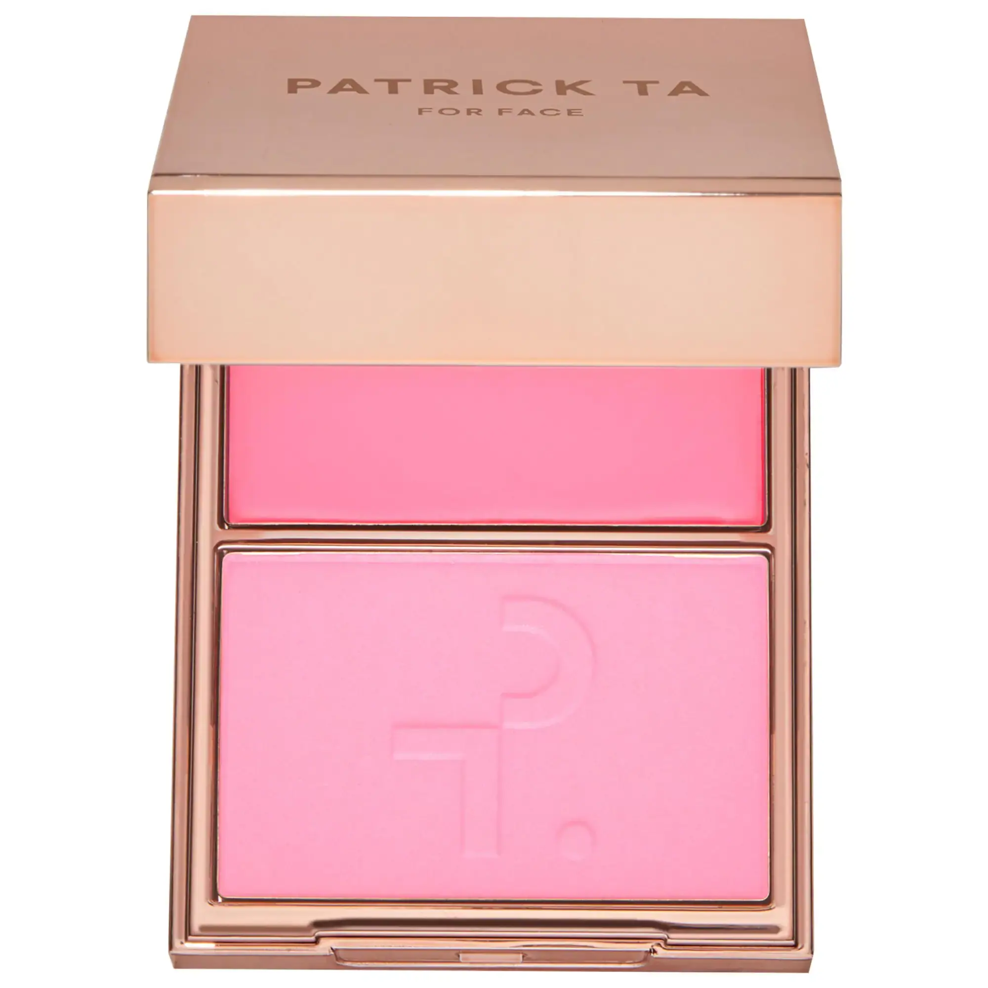 PATRICK TA  Major Headlines Double-Take Crème & Powder Blush Duo   Just Enough - soft blue pink