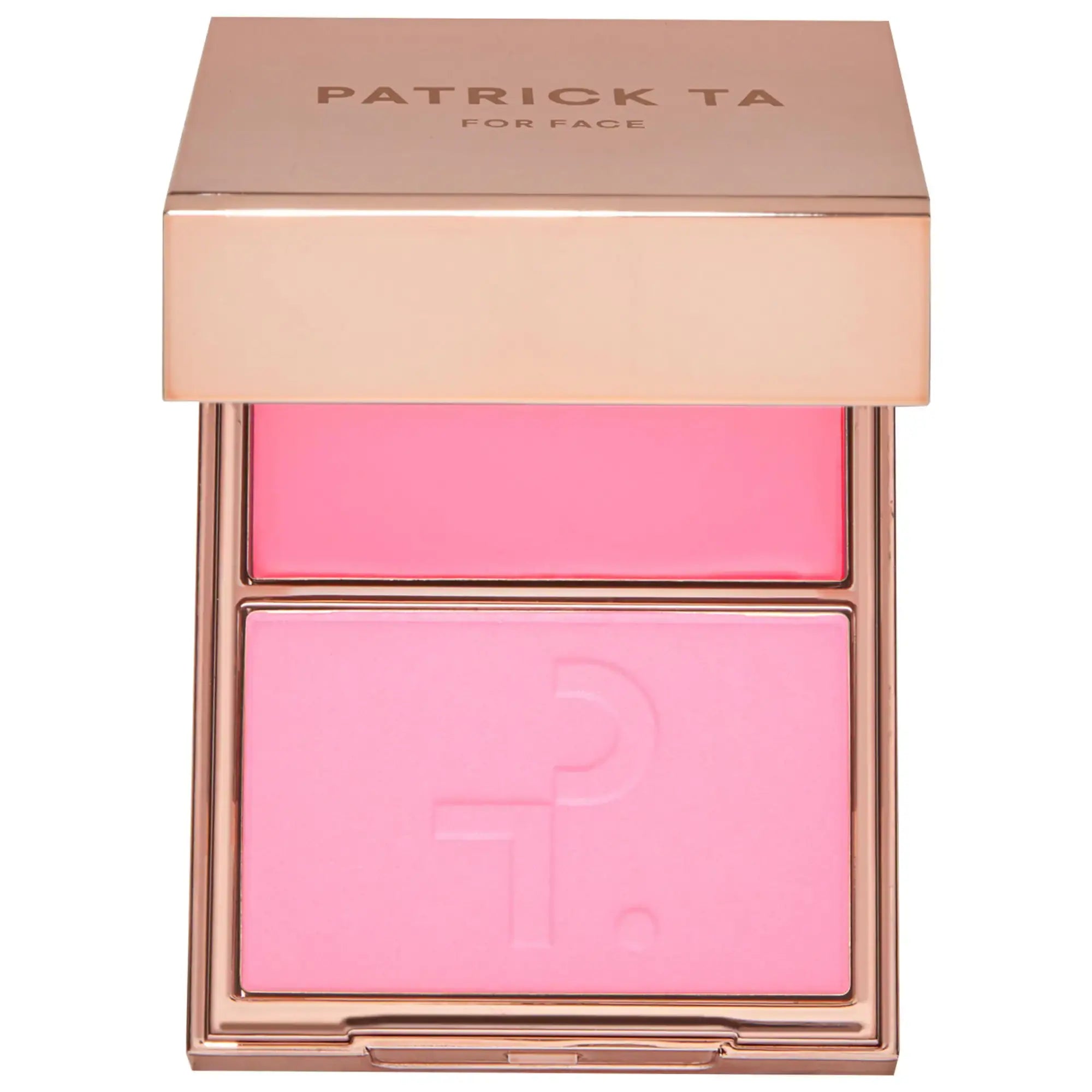PATRICK TA Major Headlines Double-Take Crème & Powder Blush Duo Just Enough - soft blue pink