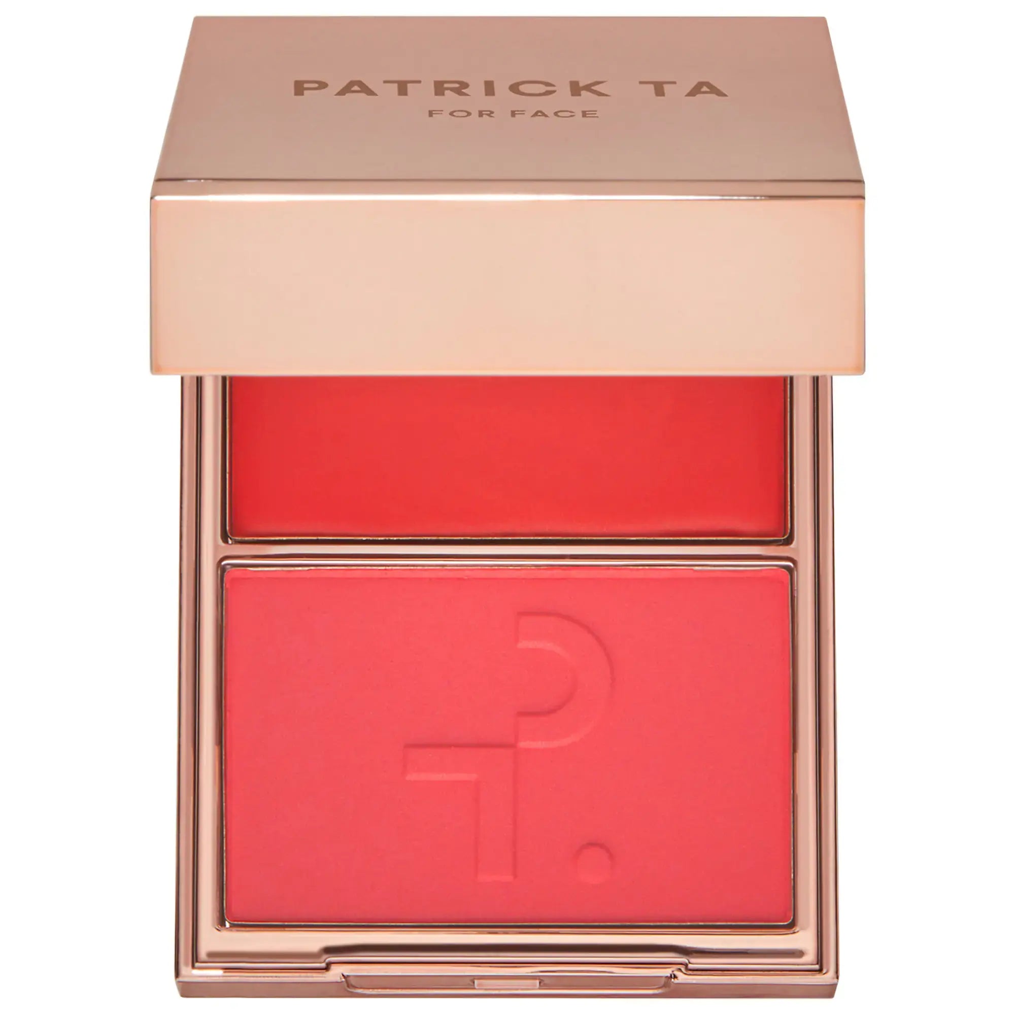 PATRICK TA Major Headlines Double-Take Crème & Powder Blush Duo She's Vibrant - bright pinky coral