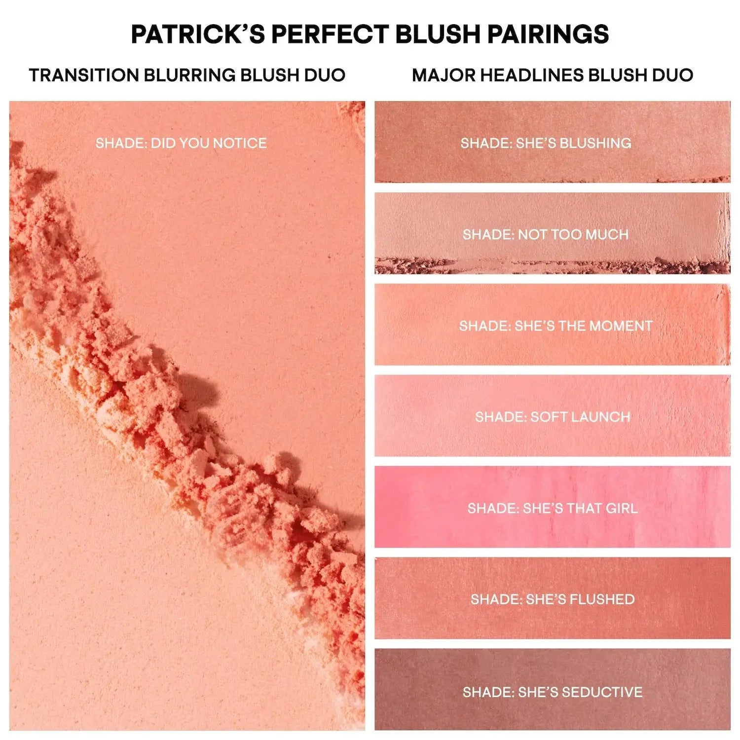 PATRICK TA Major Headlines Transition Blurring Under Eye Blush Duo