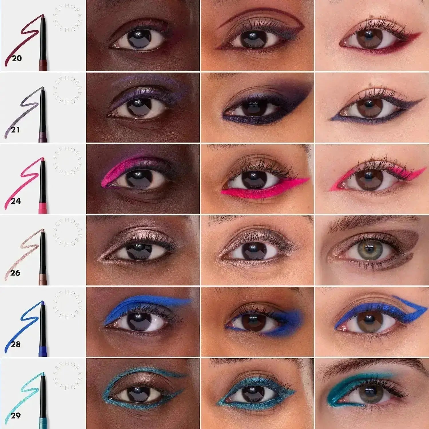 SEPHORA COLLECTION 12H Colorful Waterproof Retractable Eyeliner