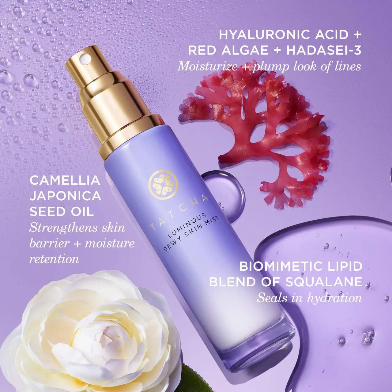Tatcha Luminous Dewy Skin Mist 2-in-1 Hydrator & Finishing Spray 12ml