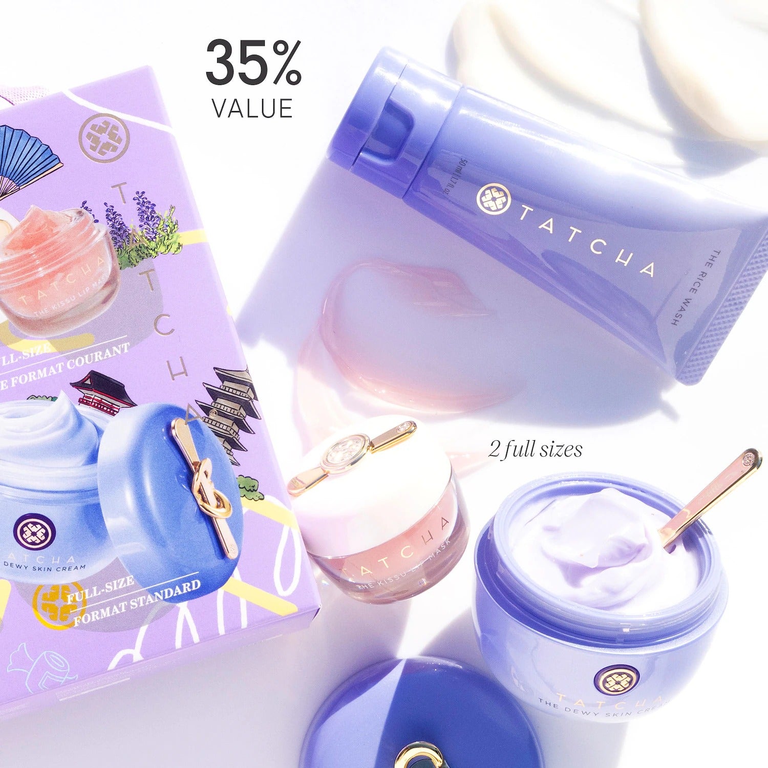 Tatcha Dewy Skin, Plump Lips Set