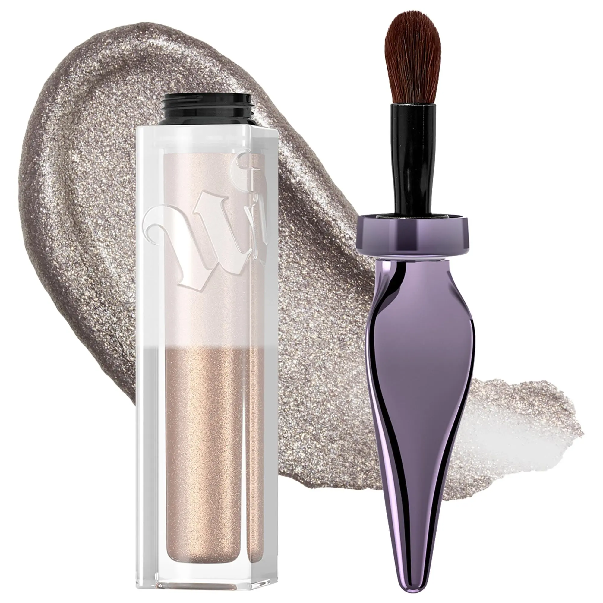 Urban Decay 24/7 Glaze-On Shimmer Liquid Eyeshadow Silver Spooning - silver shimmer
