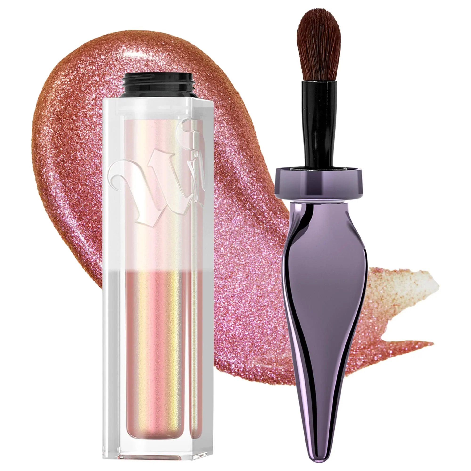 Urban Decay 24/7 Glaze-On Shimmer Liquid Eyeshadow Sunshine Tax - pink to gold duo chrome