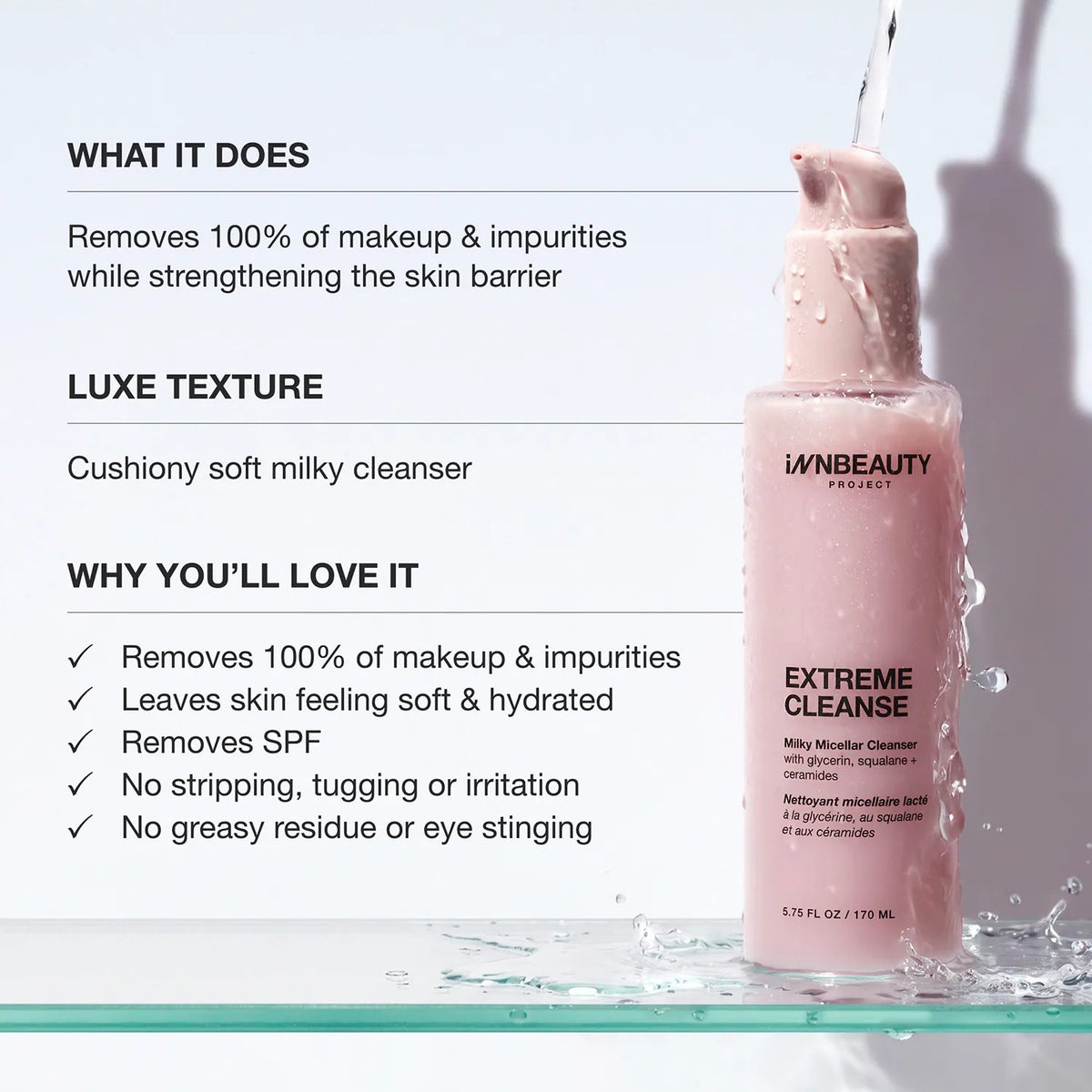 Innbeauty Project Extreme Cleanse Milky Micellar Cleanser 170ml