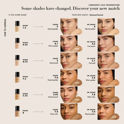 Armani Beauty  Luminous Silk Natural Glow Blurring Liquid Foundation with 24 Hour Wear    