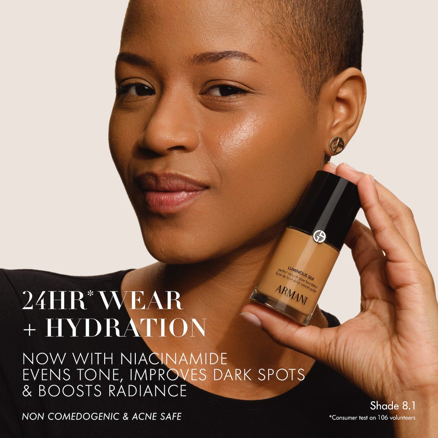 Armani Beauty  Luminous Silk Natural Glow Blurring Liquid Foundation with 24 Hour Wear    