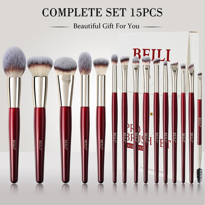BEILI Makeup Brushes Set 15Pcs    