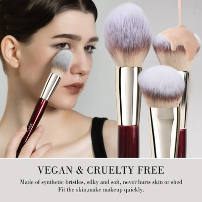 BEILI Makeup Brushes Set 9Pcs    