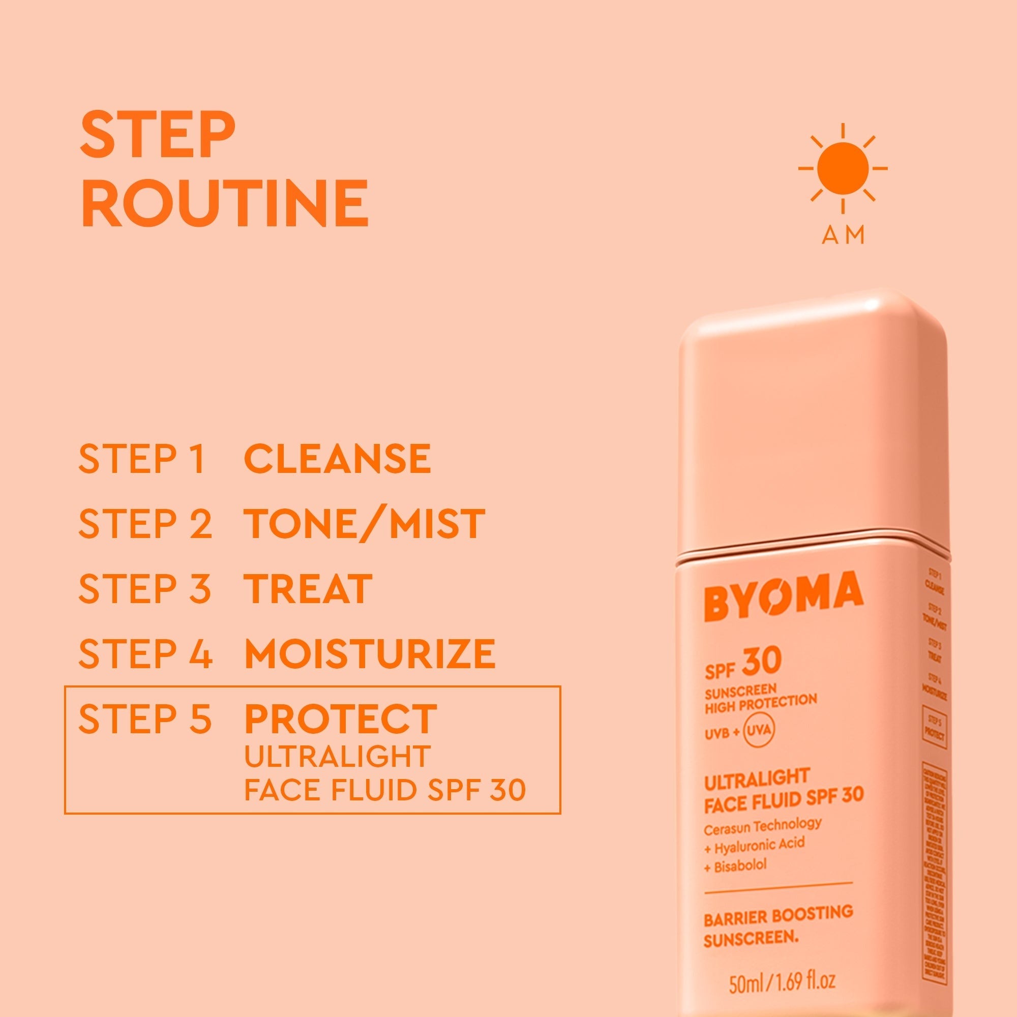 Byoma Ultralight Face Fluid SPF 30 - 50ml    