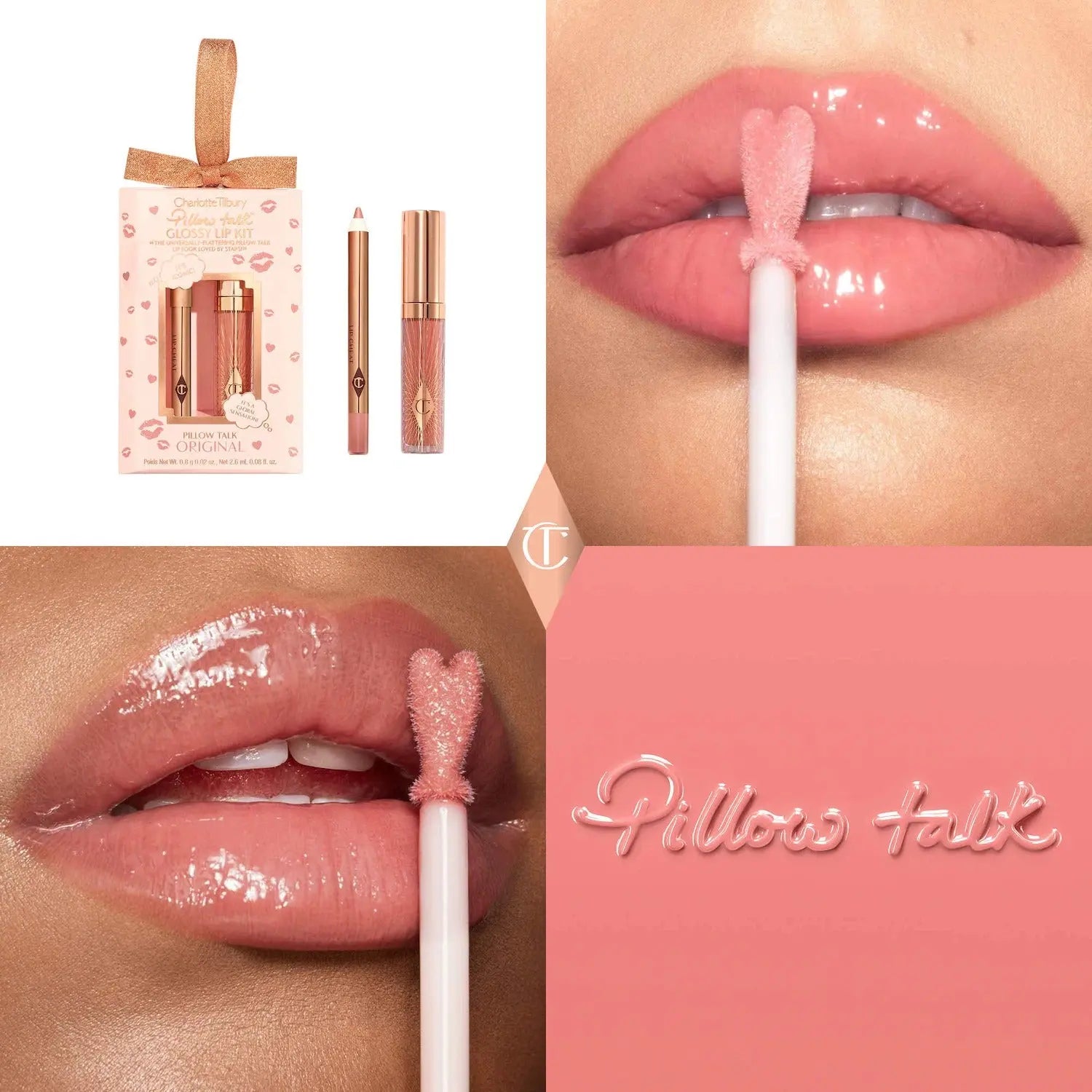Charlotte Tilbury Mini Pillow Talk Glossy Lip Duos    