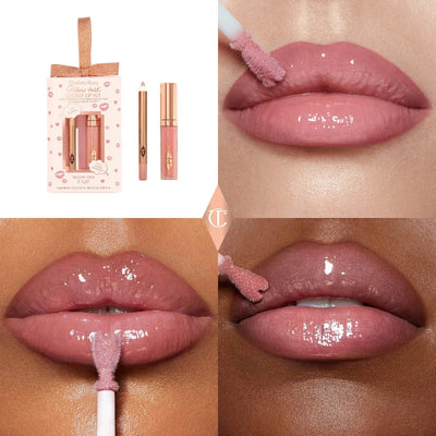 Charlotte Tilbury Mini Pillow Talk Glossy Lip Duos    