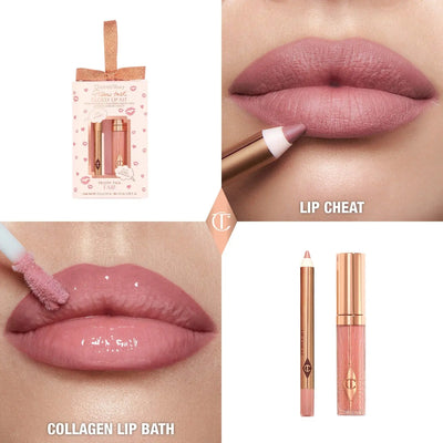 Charlotte Tilbury Mini Pillow Talk Glossy Lip Duos    