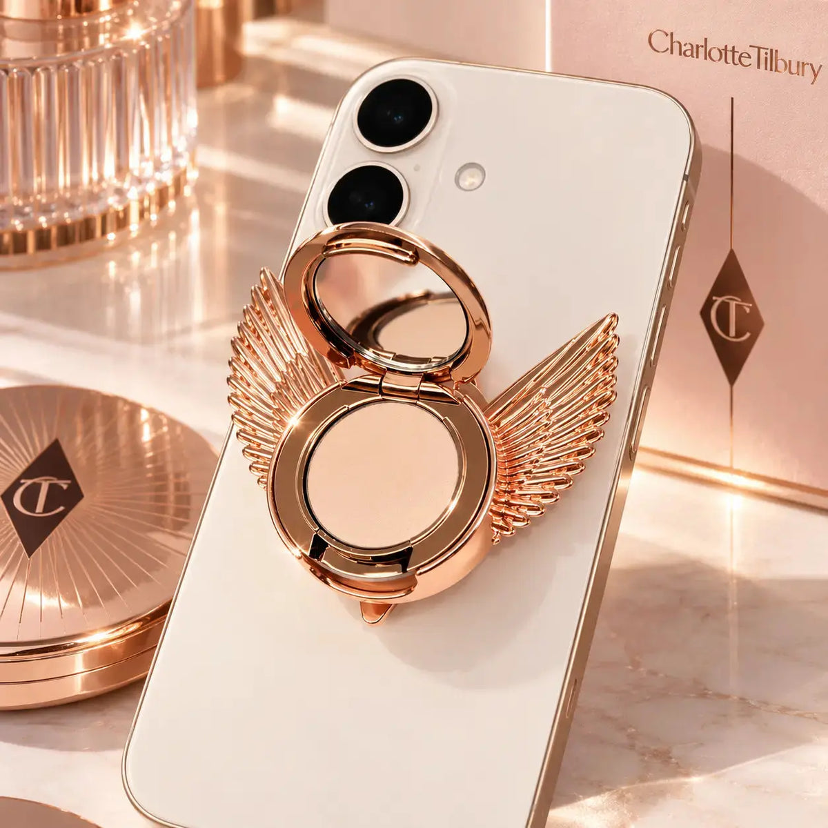 Charlotte Tilbury Phone Socket With Mini Pressed Powder    